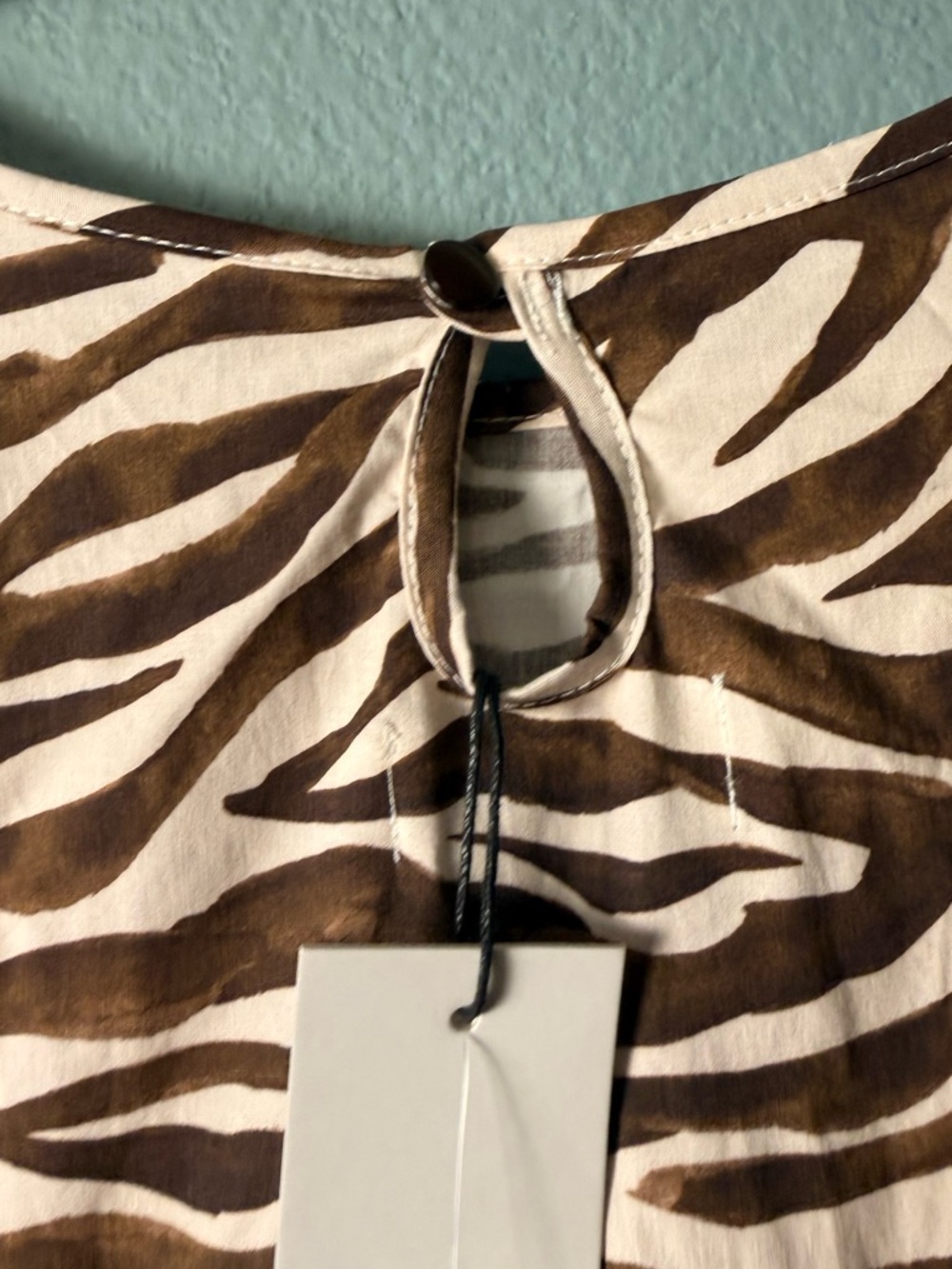 THE LULO PROJECT Brown Animal Print Maxi Dress Size Medium - Picture 6 of 11